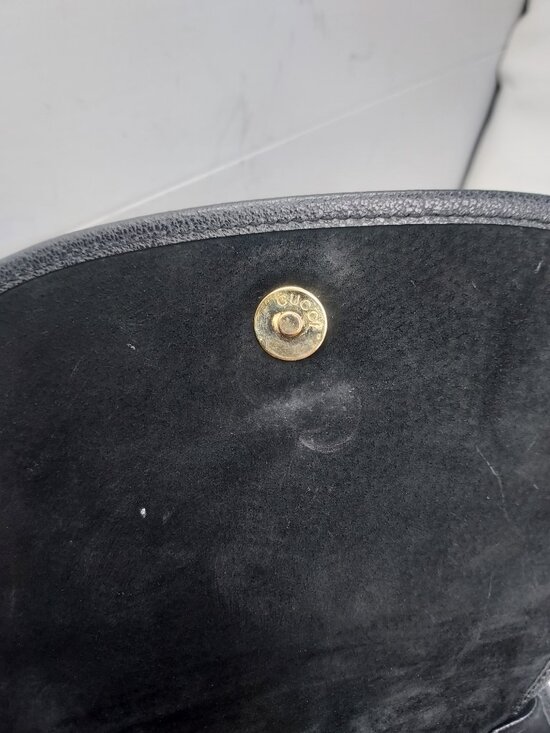 Gucci Black Suede Tom Ford Horsebit One Shoulder Backpack main image 10